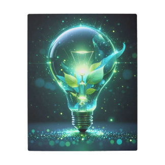 Brillancia ecológica - Arte energético verde futur