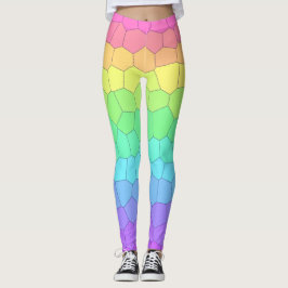 Brillante arcoiris Scales Leggings