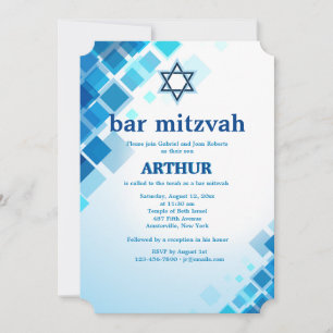 Brillante Bar Mitzvah Invitación