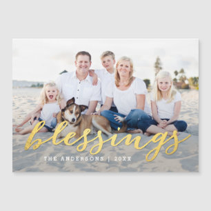 Brillante Blesss Holiday Photo Thin Magnetic Card