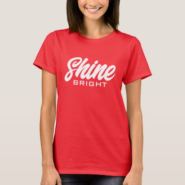 Brillante Bright linda camiseta para mujeres (Anverso)