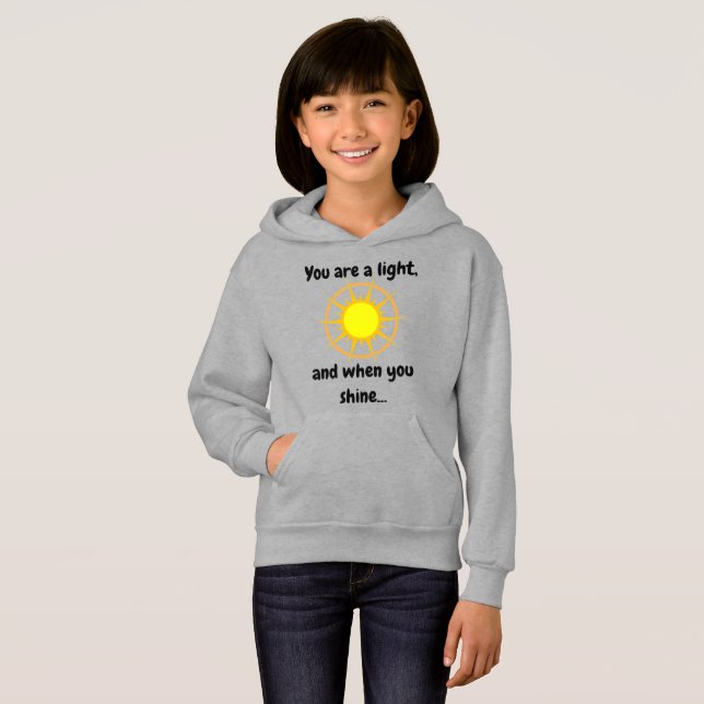 "Brillante brillante" Niño/Adulto Joven (Gris) (Anverso completo)