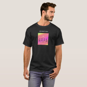 Brillante celebración del arcoiris baila camiseta 