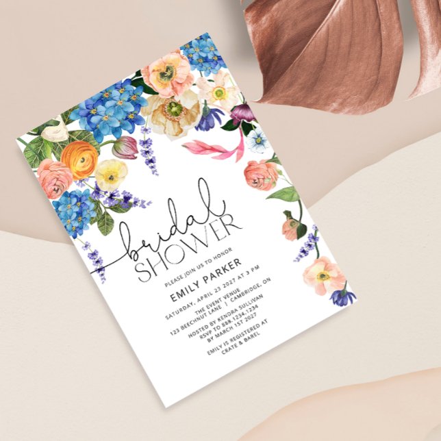 Brillante Colorida Invitación a la ducha de novia (Subido por el creador)
