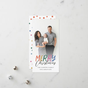 Brillante colorido Feliz Navidad Full Photo