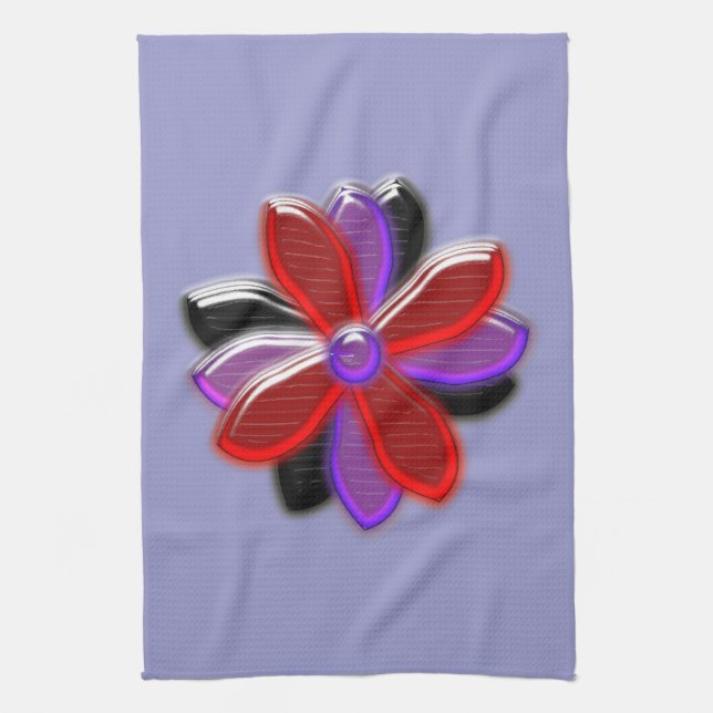 Brillante Daisy Flower Kitchen Toalla (Vertical)