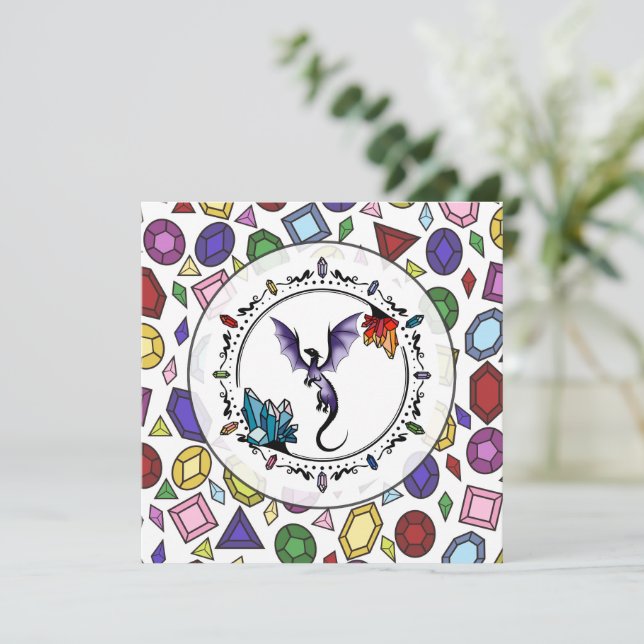 Brillante Fantasía Gemstone elegante Amethyst Drag (Anverso de pie)