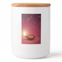 Brillante Feliz Diwali Diya - Etiqueta de contened