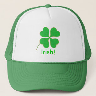 Brillante Green Shamrock Gold Dom, gorra irlandés