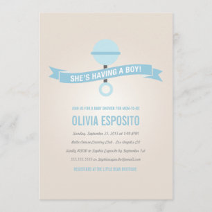 BRILLANTE INVITACIONES DE DUCHA DE BEBÉ