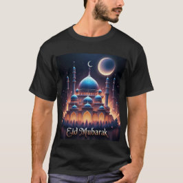 Brillante Mezquita Azul Eid Mubarak Camiseta Para 