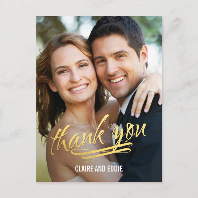 Brillante Momento Foto Tarjeta de agradecimiento (Anverso)