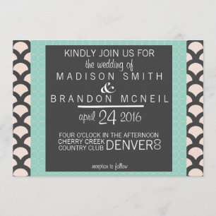 Brillante N Hermosa Invitación A La Boda
