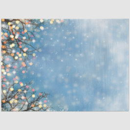 Brillante Papel del tejido del árbol de Navidad