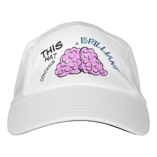 Brillante Polvo Cerebro. Gorra de texto (Anverso)