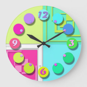 Brillante reloj colorido