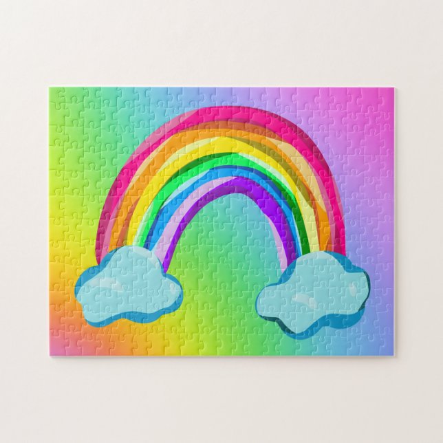 Brillante rompecabezas del arco iris (Horizontal)