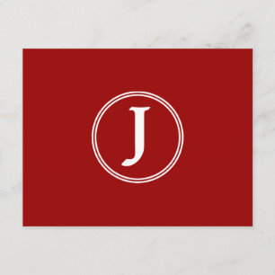 Brillante Star Bar Mitzvah Monograma RSVP Card