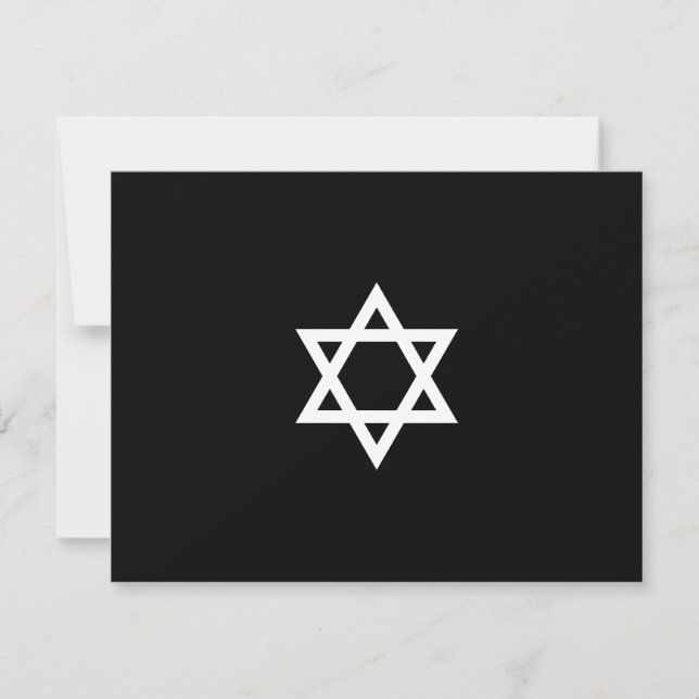 Brillante Star Bar Mitzvah RSVP Card (Anverso)