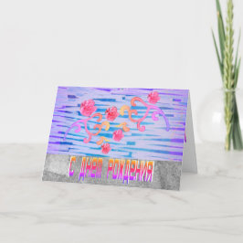 Brillante tarjeta de cumpleaños rusa con flores ro