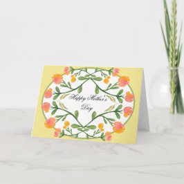 Brillante tarjeta del día de la madre