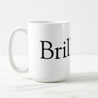 ¡Brillante! taza de café