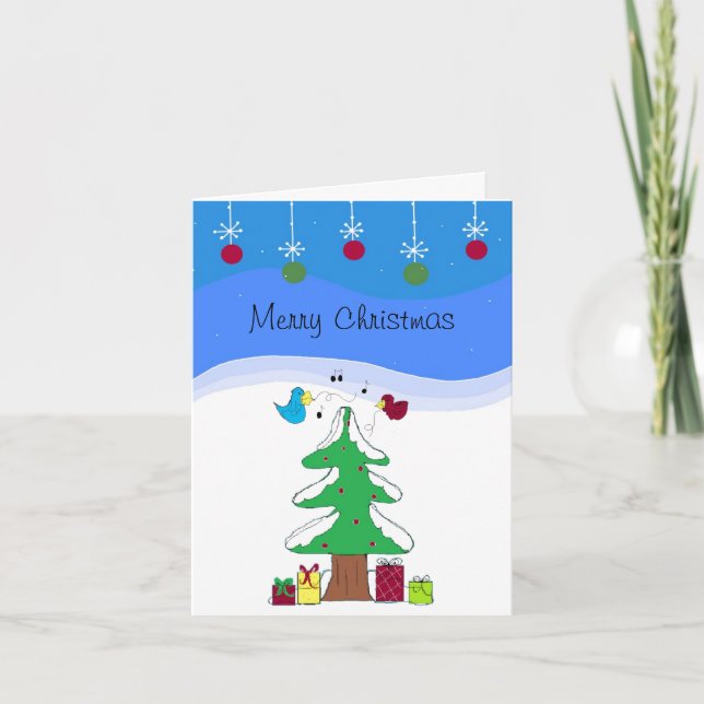 Brillante y alegre saludo de Navidad (Anverso)