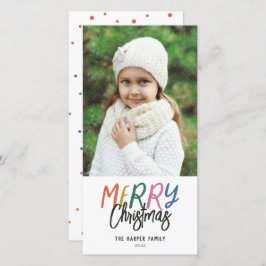 Brillante y colorida foto de navidad