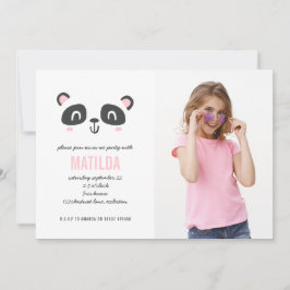 Brillante y colorida foto panda cumpleaños