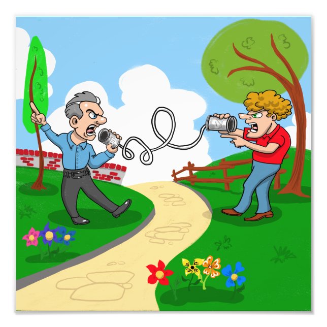 Brillantes Conversaciones Foto Impresión (Frente)