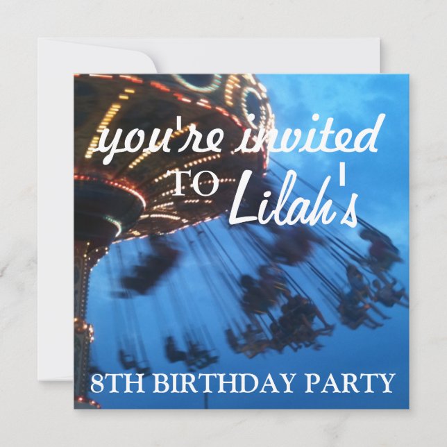 brillantes ; invitación a la fiesta temática de la (Anverso)