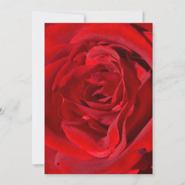 Brillantes invitaciones Red Rose (Anverso)