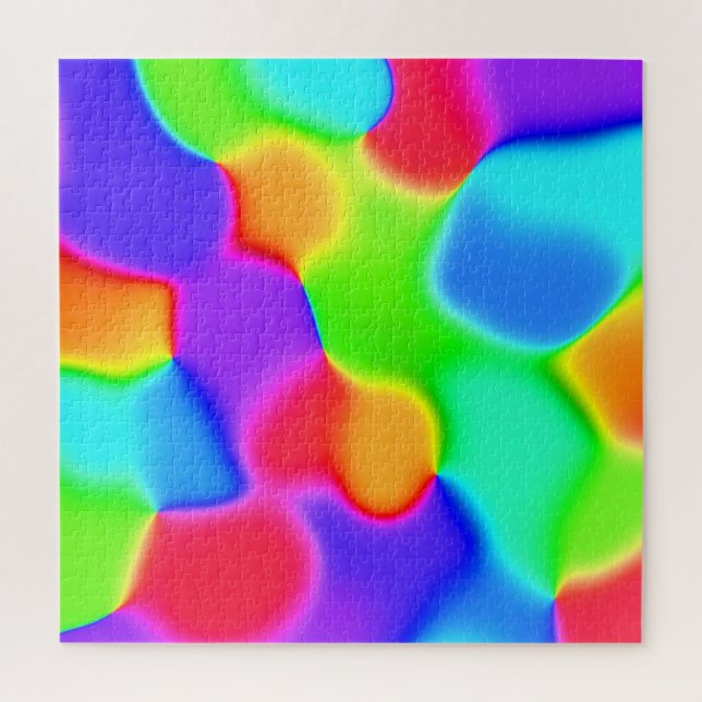 Brillantes manchas arcoiris rompecabezas rompecabe (Vertical)