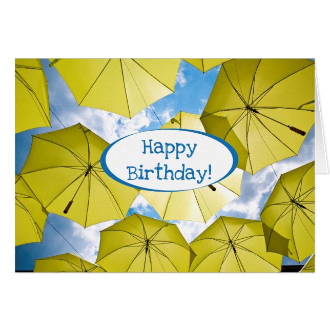 Brillantes paraguas amarillos (Anverso (Horizontal))