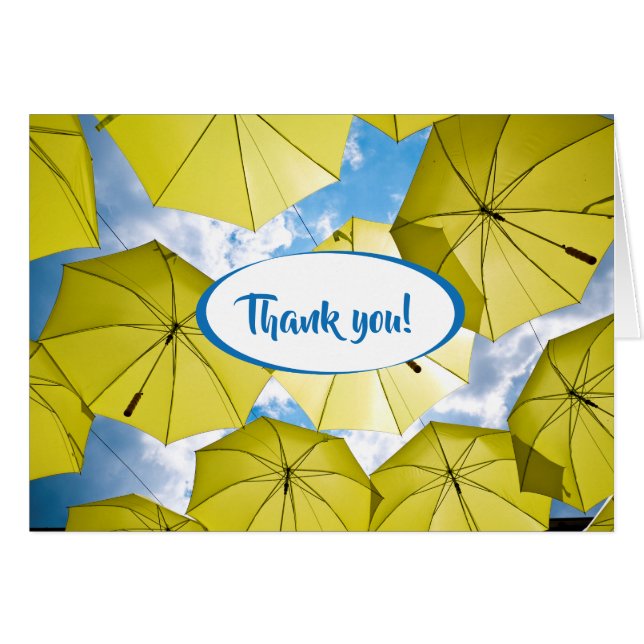 Brillantes paraguas amarillos solares (Anverso (Horizontal))