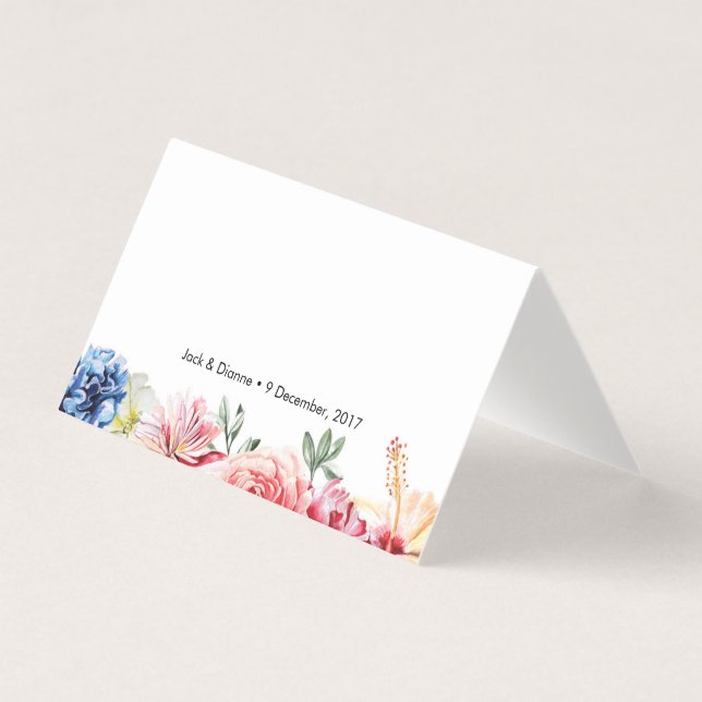 Brillantes tarjetas de carpas florales | Tarjetas  (Anverso)
