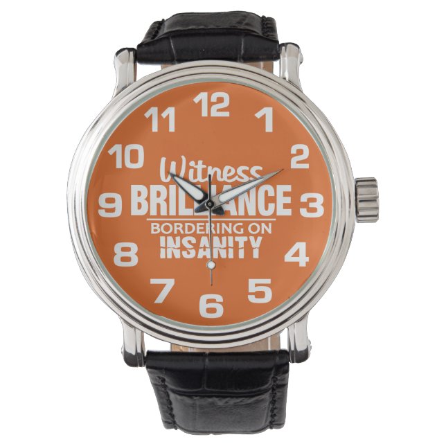BRILLIANCE VS INSANITY personalizado relojes de co (Anverso)
