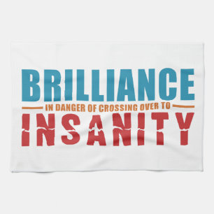 BRILLIANCE VS INSANITY personalizado toalla de man