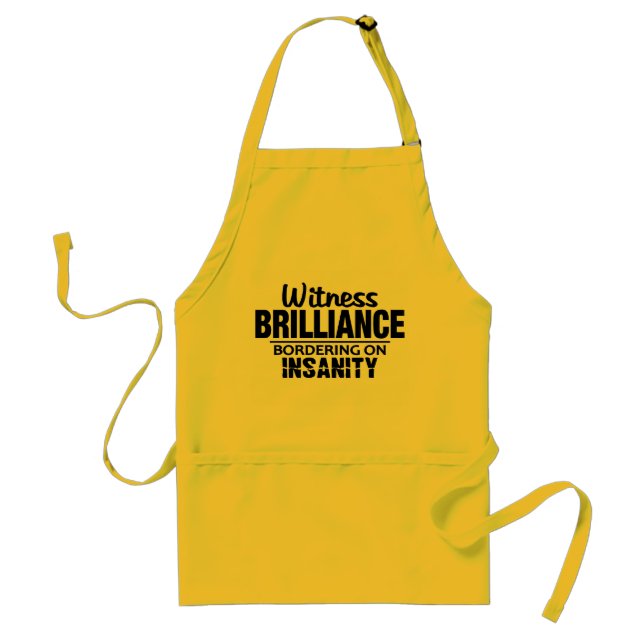 BRILLIANZA VS INSANIDAD delantal - elegir estilo,  (Frente)
