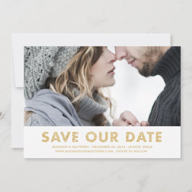 Brillo | Anuncio de guardar la fecha (Anverso)