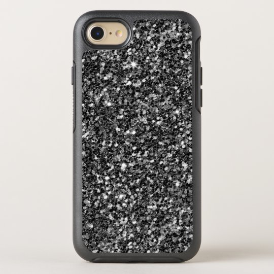 Brillo blanco y gris negro funda OtterBox symmetry para iPhone 7