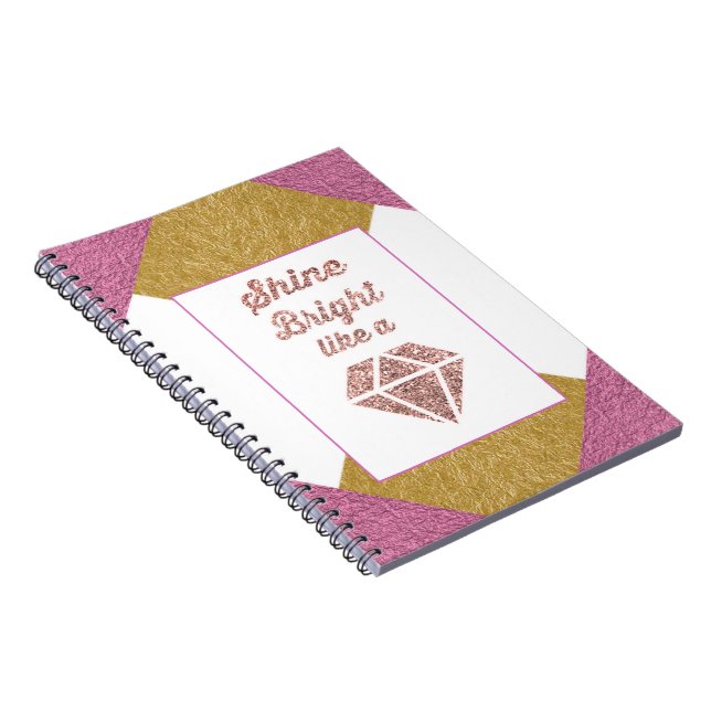 Brillo brillante como un cuaderno del diamante (Lado Derecho)