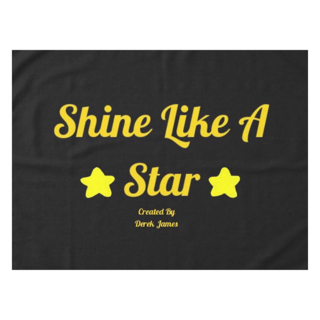 Brillo como un mantel del algodón de la estrella (Frente (Horizontal))