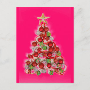 Brillo de árbol de Navidad PINK RETRO