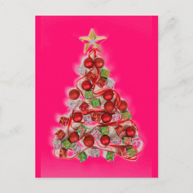 Brillo de árbol de Navidad PINK RETRO (Anverso)