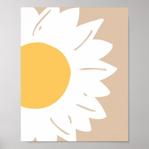 Brillo de Girasol – Arte Floral Minimalista para P