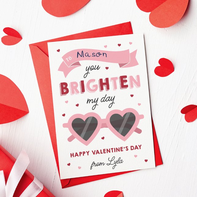 Brillo de la tarjeta Día de San Valentín de aula d (Subido por el creador)