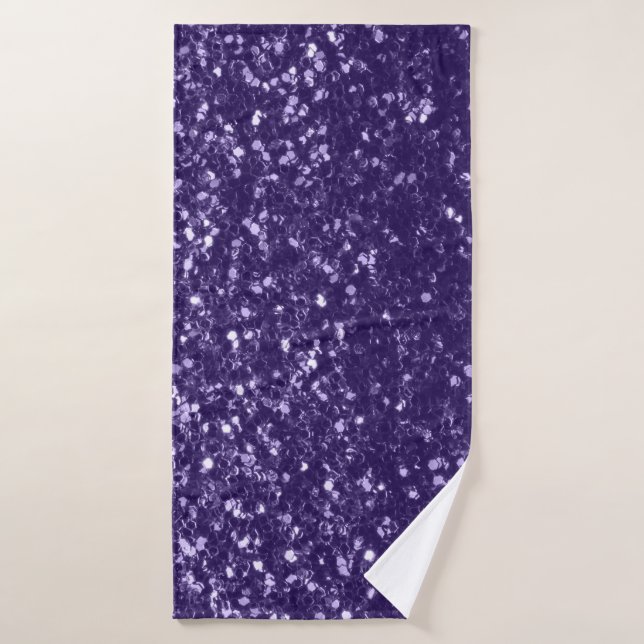 Brillo de purpura ultra violeta oscuro (Toalla de baño)