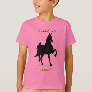 Brillo de Saddlebreds -- Camiseta de los niños