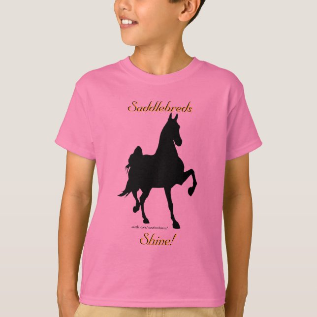 Brillo de Saddlebreds -- Camiseta de los niños (Anverso)